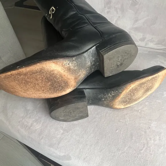 Black Leather Women's Boots, ridding well made boots
