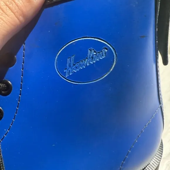 Blue Leather Lace-Up Shoes Hawkins