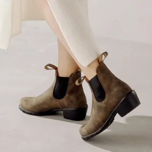 Blundstone Heeled Brown Leather Chelsea Boots