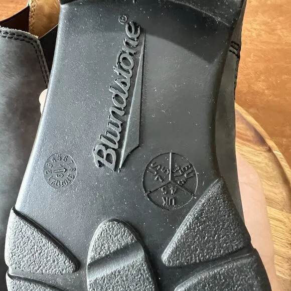 Blundstone Women's 7.5 1971 Chelsea Boots Leather Comfort Gray Black Shoes