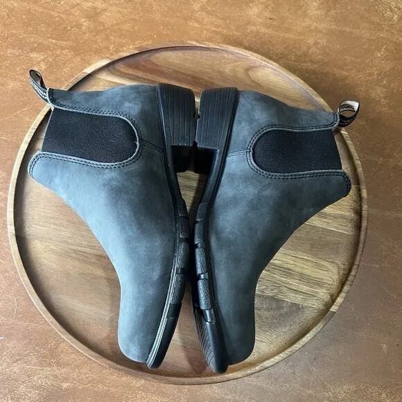 Blundstone Women's 7.5 1971 Chelsea Boots Leather Comfort Gray Black Shoes
