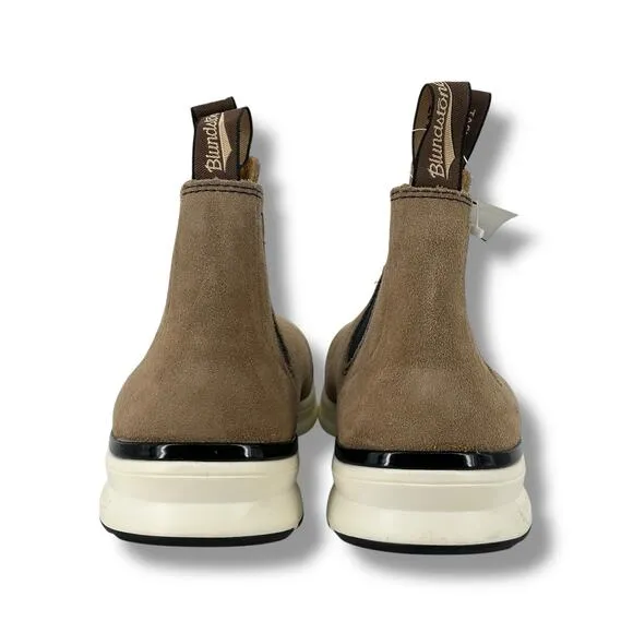 Blundtstone Chelsea Sneaker Boots Mens Size 8.5 Sand Suede Pull On Shoes