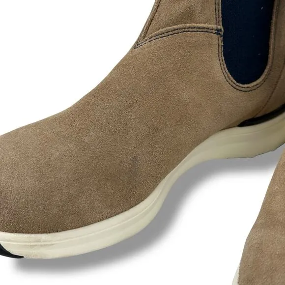 Blundtstone Chelsea Sneaker Boots Mens Size 8.5 Sand Suede Pull On Shoes