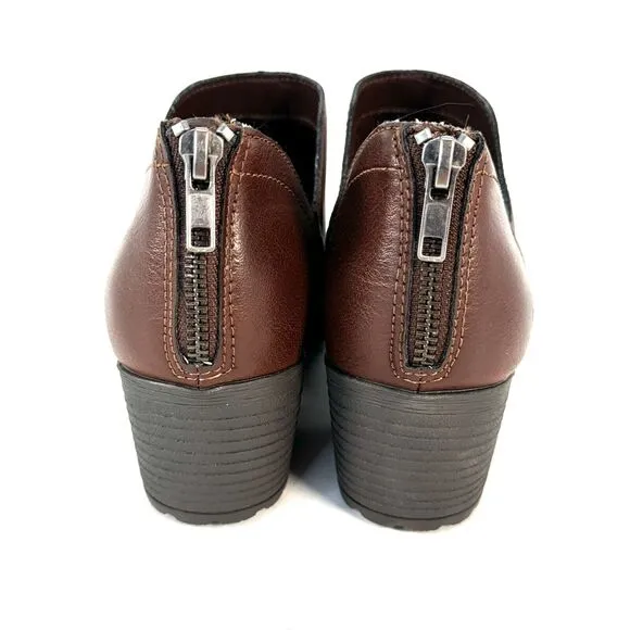 BOC Celosia Ankle Boots Vegan 9.5 Slip On 2” Heel Back Zippers *NEW Without Box*