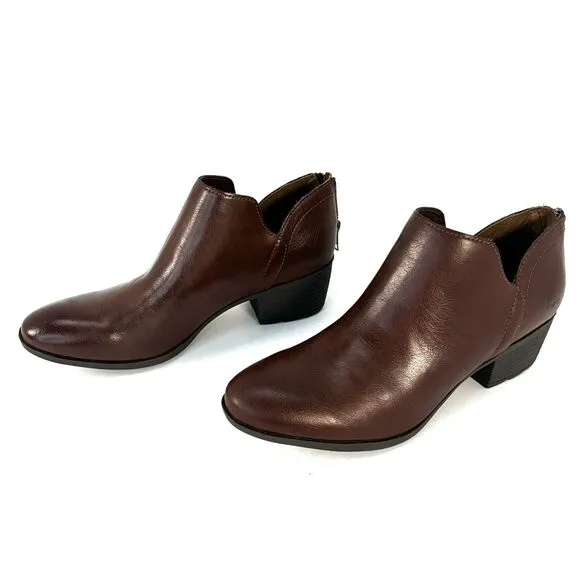 BOC Celosia Ankle Boots Vegan 9.5 Slip On 2” Heel Back Zippers *NEW Without Box*