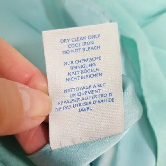 Boden aqua flowy ruched romantic sweetheart dress