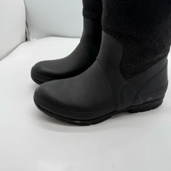 Bogs Crandall Wool Womens 8 Tall Winter Boots Shoes Black Muck Rain Knee High