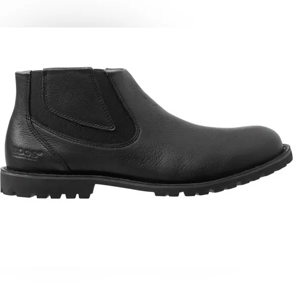 Bogs Johnny Chelsea’s boots leather black SZ 10.5 NWOT No box