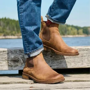 BORN Hemlock Chelsea Boots Rugged Leather Nubuck Grand Canyon Brown Mens Sz 13