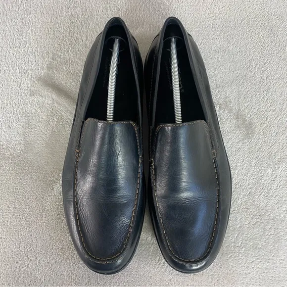 Born Thaton Mens Loafer Dress Casual Shoes Size 14 M Dark Brown Leather