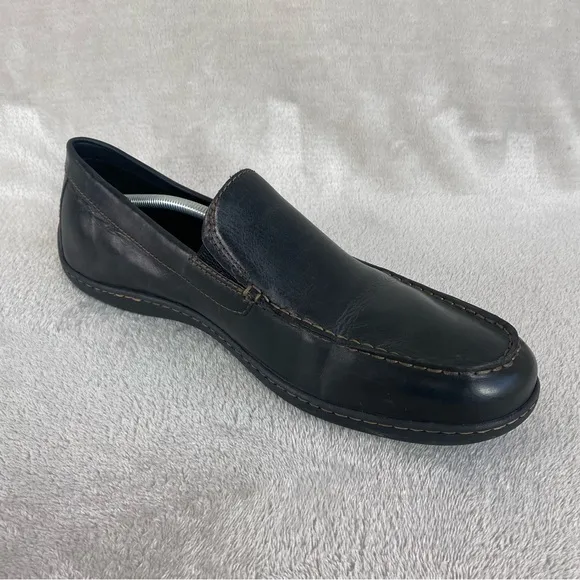 Born Thaton Mens Loafer Dress Casual Shoes Size 14 M Dark Brown Leather