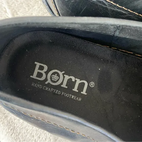 Born Thaton Mens Loafer Dress Casual Shoes Size 14 M Dark Brown Leather