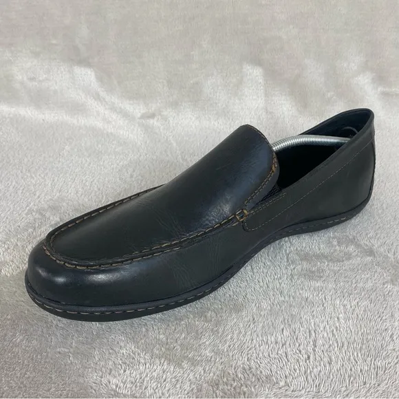 Born Thaton Mens Loafer Dress Casual Shoes Size 14 M Dark Brown Leather