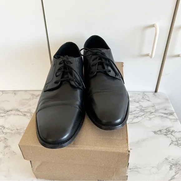 Bostonian Men's Nantasket Fly Oxford Black Dress Shoes ✨ Sz 10