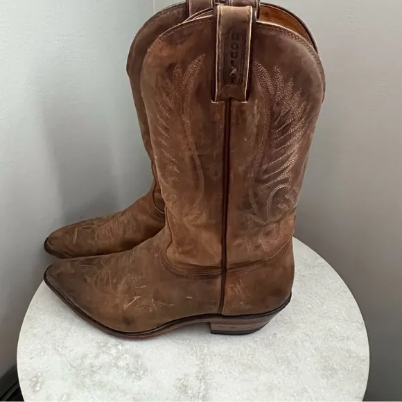 Boulet Canada Western Boots Cowboy Shoes Mens Size 8.5 E Medium Brown