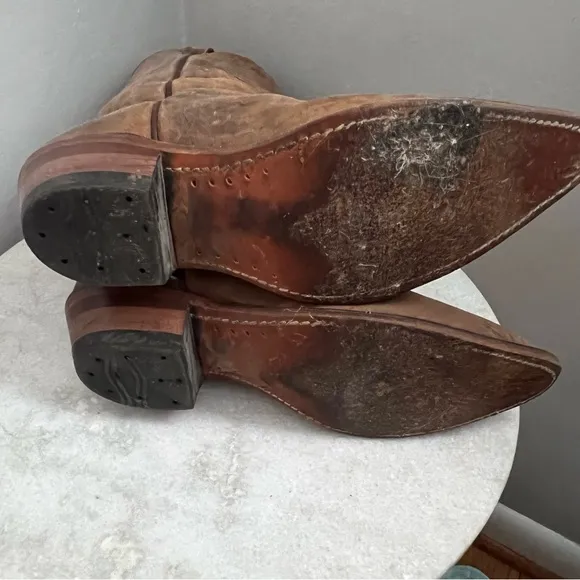 Boulet Canada Western Boots Cowboy Shoes Mens Size 8.5 E Medium Brown