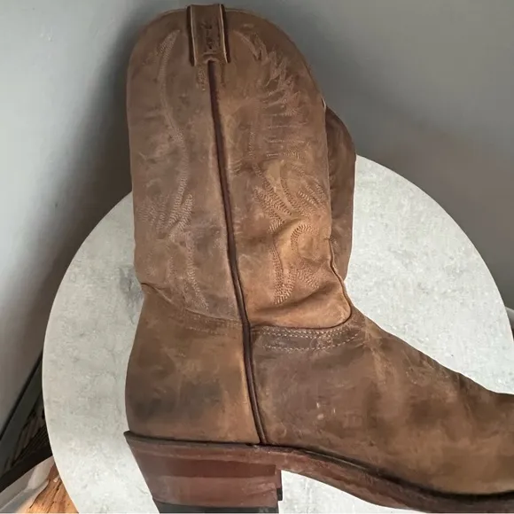 Boulet Canada Western Boots Cowboy Shoes Mens Size 8.5 E Medium Brown