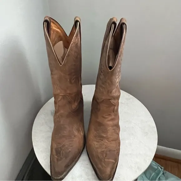 Boulet Canada Western Boots Cowboy Shoes Mens Size 8.5 E Medium Brown