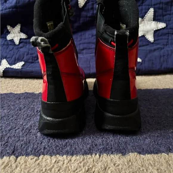 Boys Jordan Boots with Pocket Size 2Y UK 1.5 Red Patent 23 logo Boots