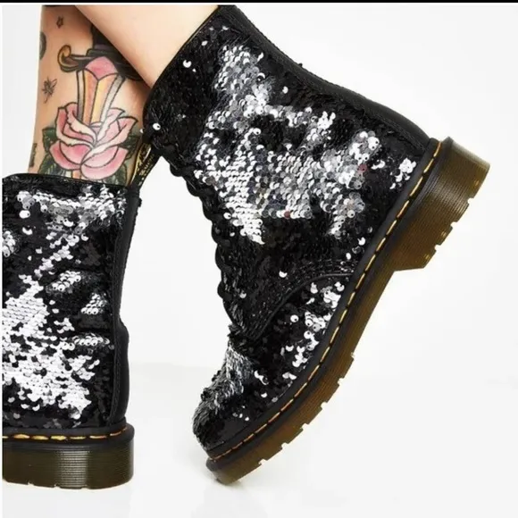 Brand New Shiftable Sequins Dr Martens 3 UK, 5 US