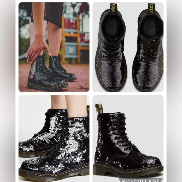 Brand New Shiftable Sequins Dr Martens 3 UK, 5 US