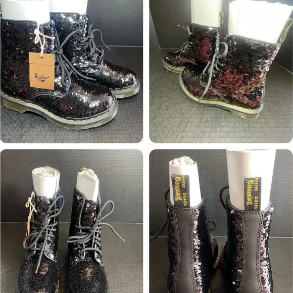 Brand New Shiftable Sequins Dr Martens 3 UK, 5 US