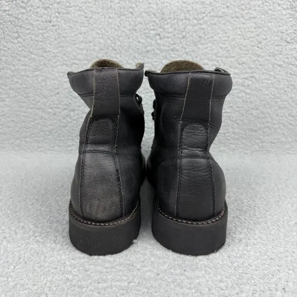 Broken Homme Boots Mens 8.5 Shoes Black Leather James Vibram Soles Combat USA