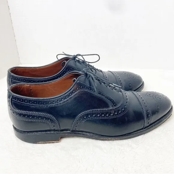 Brooks Brothers black leather Oxford dress shoes size 9