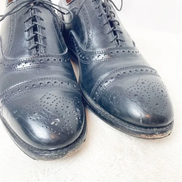 Brooks Brothers black leather Oxford dress shoes size 9