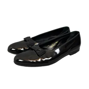 Brooks English Brooks Brothers Sz 13 Leather Elegant Black Women's Loafers w/Bow