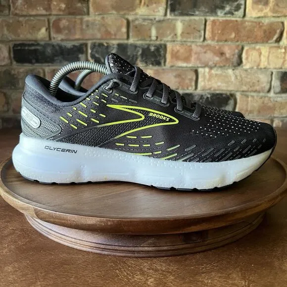 Brooks Glycerin 20 Running Sneakers Women's 10 D Gray Low Top Comfort Shoes