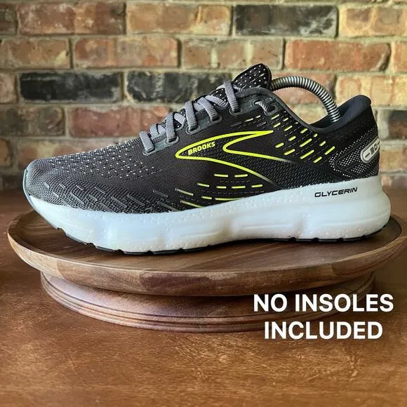 Brooks Glycerin 20 Running Sneakers Women's 10 D Gray Low Top Comfort Shoes