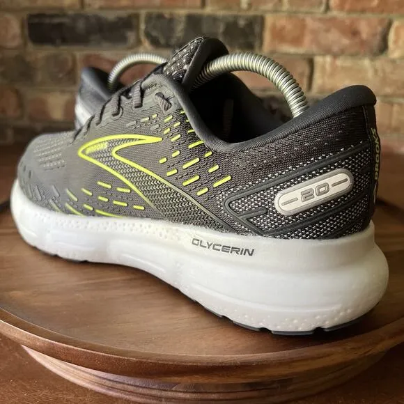 Brooks Glycerin 20 Running Sneakers Women's 10 D Gray Low Top Comfort Shoes