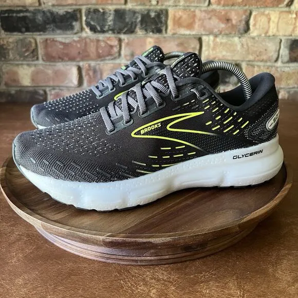 Brooks Glycerin 20 Running Sneakers Women's 10 D Gray Low Top Comfort Shoes