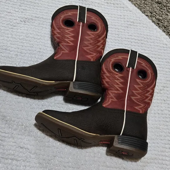 Brown and Red Durango Boots