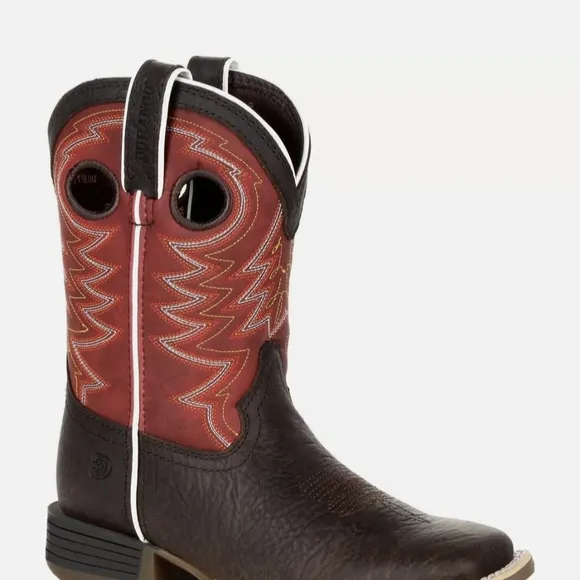 Brown and Red Durango Boots
