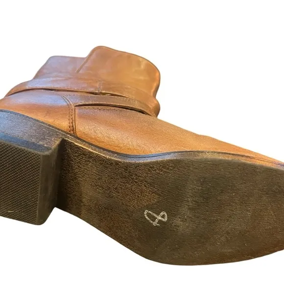 Brown Leather Combat &amp; Moto Boots