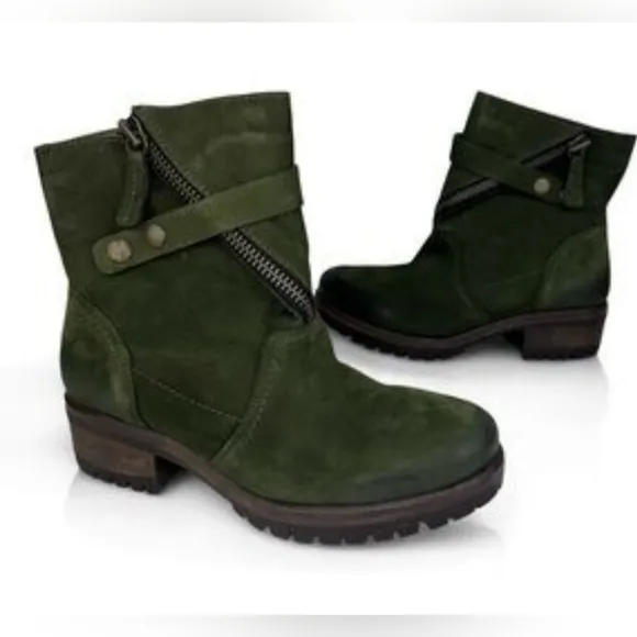 Bueno Women's Fast Boots Old Khaki Nubuck Green, Size - 38/US 7.5