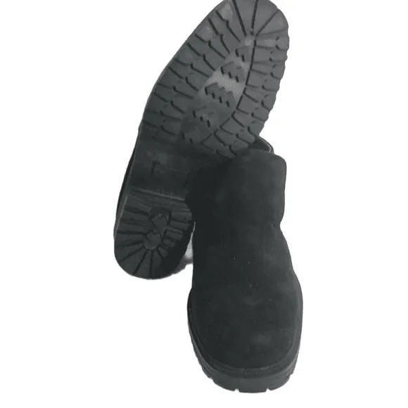 Buffalino Italy Suede Slip-on Blk Casual Shoes 8M