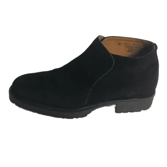 Buffalino Italy Suede Slip-on Blk Casual Shoes 8M