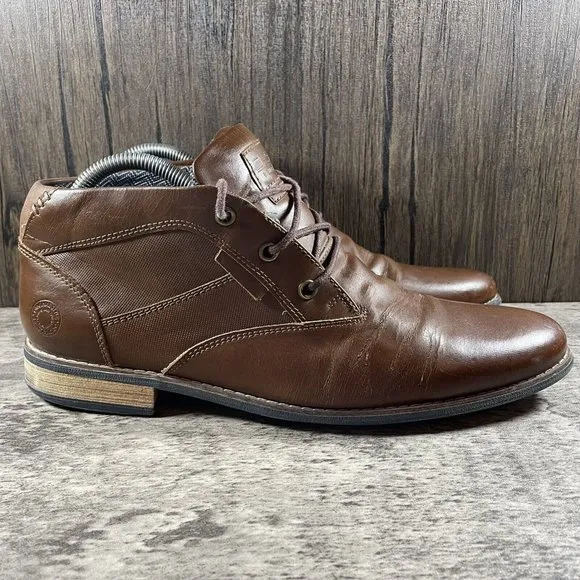 Bullboxer B-52 Brown Lined Lace Up Style Chukka Boots Shoes Men’s Size 8