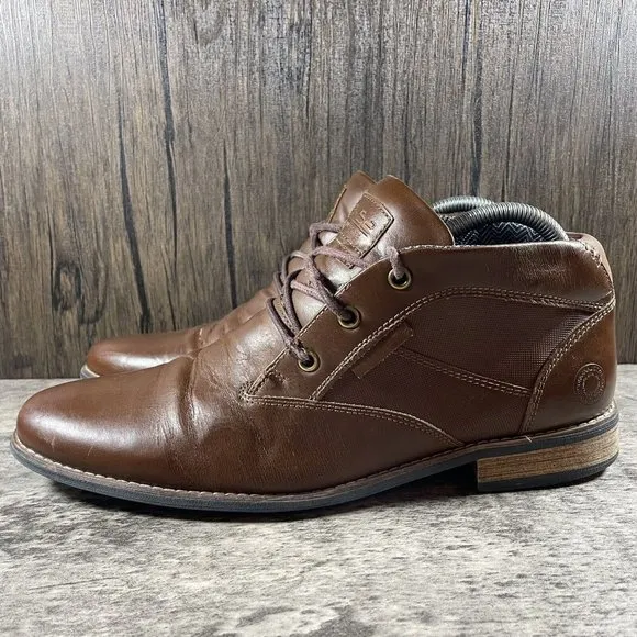 Bullboxer B-52 Brown Lined Lace Up Style Chukka Boots Shoes Men’s Size 8