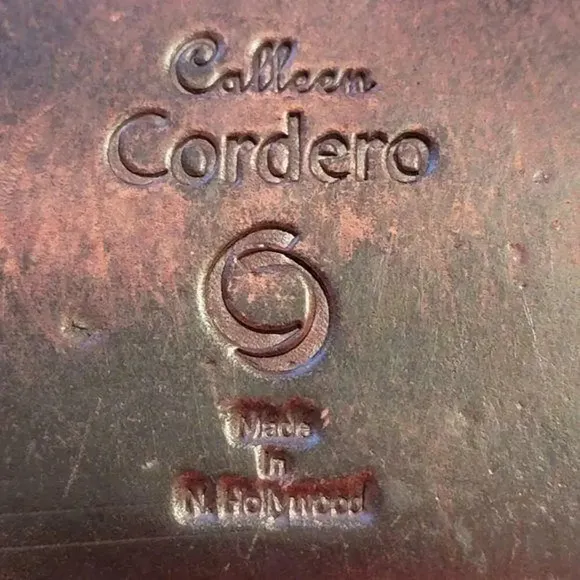 CALLEEN CORDERO Womens Velvet Wooden Clogs Mules Designer Handmade Size 9.5
