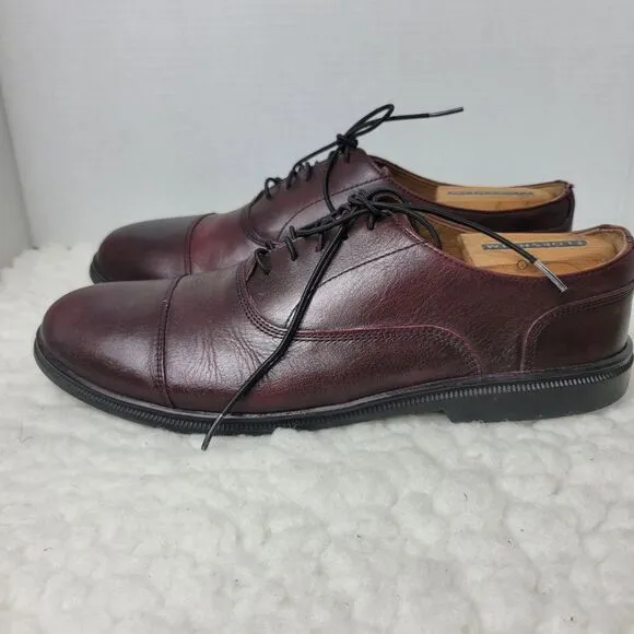 Carets Fer Cap Toe Oxford Mens Shoes Size 9E Dress Brown Cacao Leather Outsole I
