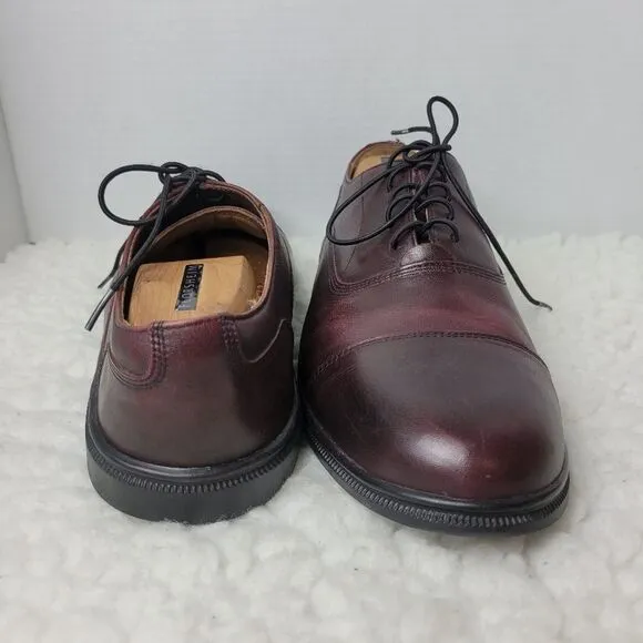 Carets Fer Cap Toe Oxford Mens Shoes Size 9E Dress Brown Cacao Leather Outsole I