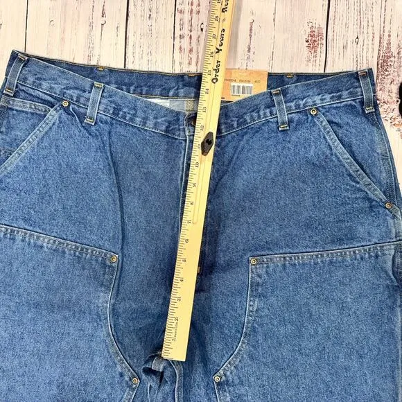 Carhartt Double Knee Jeans 42x30 NWT Loose Fit Denim Workwear Rugged USA