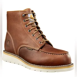 Carhartt Waterproof Leather 6” Wedge Boot Sz 12M New in Box