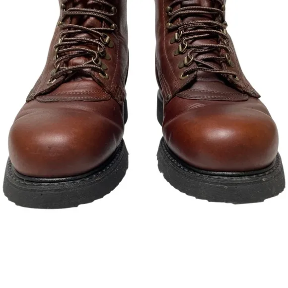 Carolina 309 Sarge brown leather lace up work boots men’s 92E soft toe