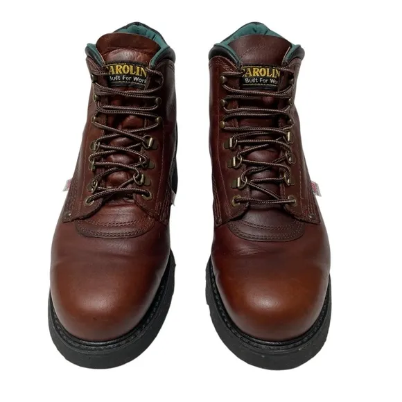 Carolina 309 Sarge brown leather lace up work boots men’s 92E soft toe
