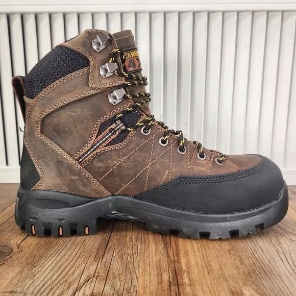 Carolina 7&quot; Gravel PC2 Waterproof Comp Toe 4x4 Hiker Work Boots CA4558 Men 8.5EE